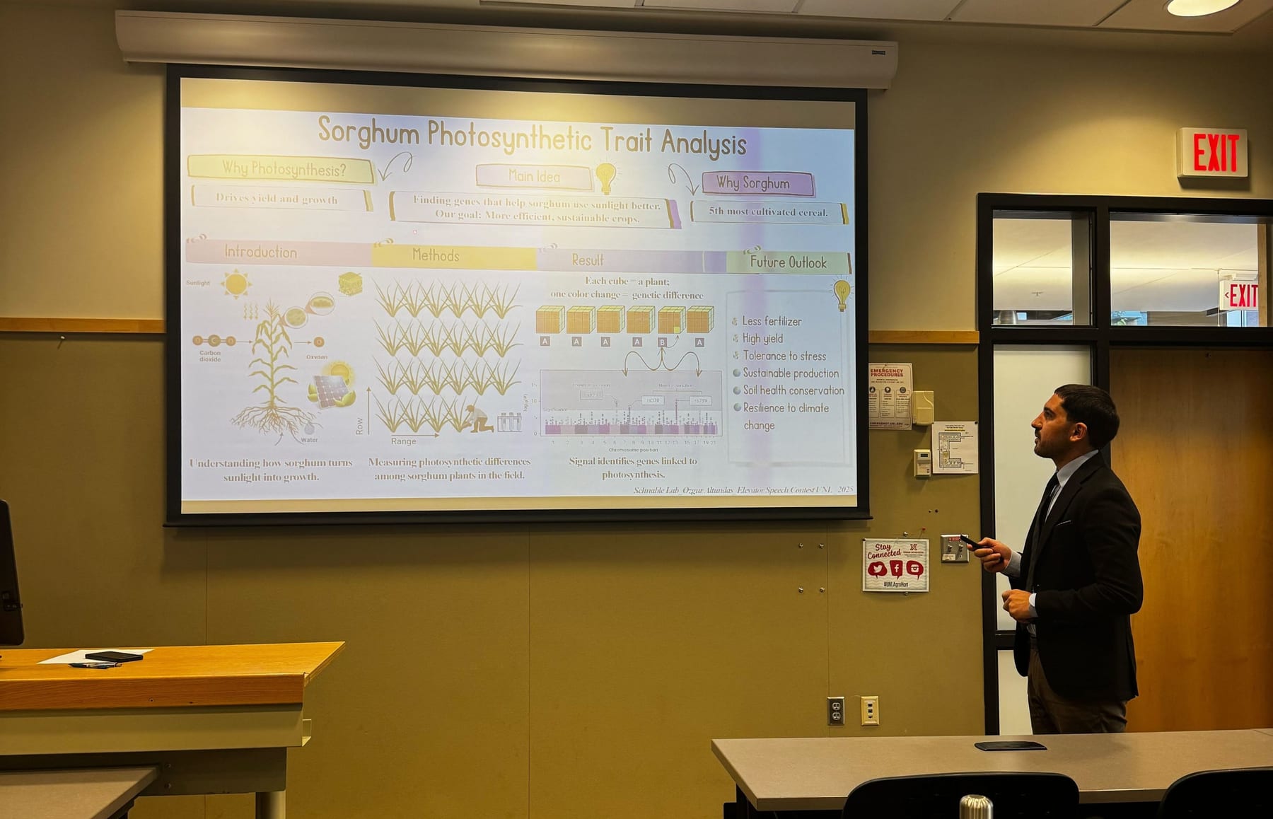 Ozgur Altundas wins Agronomy Elevator Pitch competition